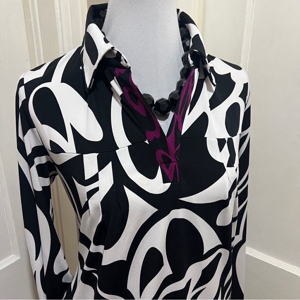 Free shipping! Nicole by Nicole Miller Womens Med Long Sleeve Winter Shirt Dress